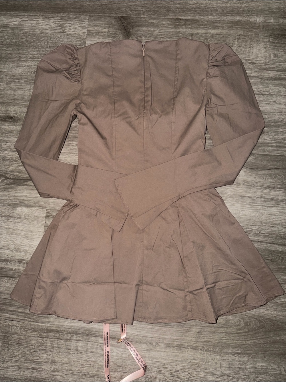 🇺🇸FIRM PRICE🇺🇸 House of CB CARLINA Mocha Long Sleeve Mini Dress - Picture 15 of 16
